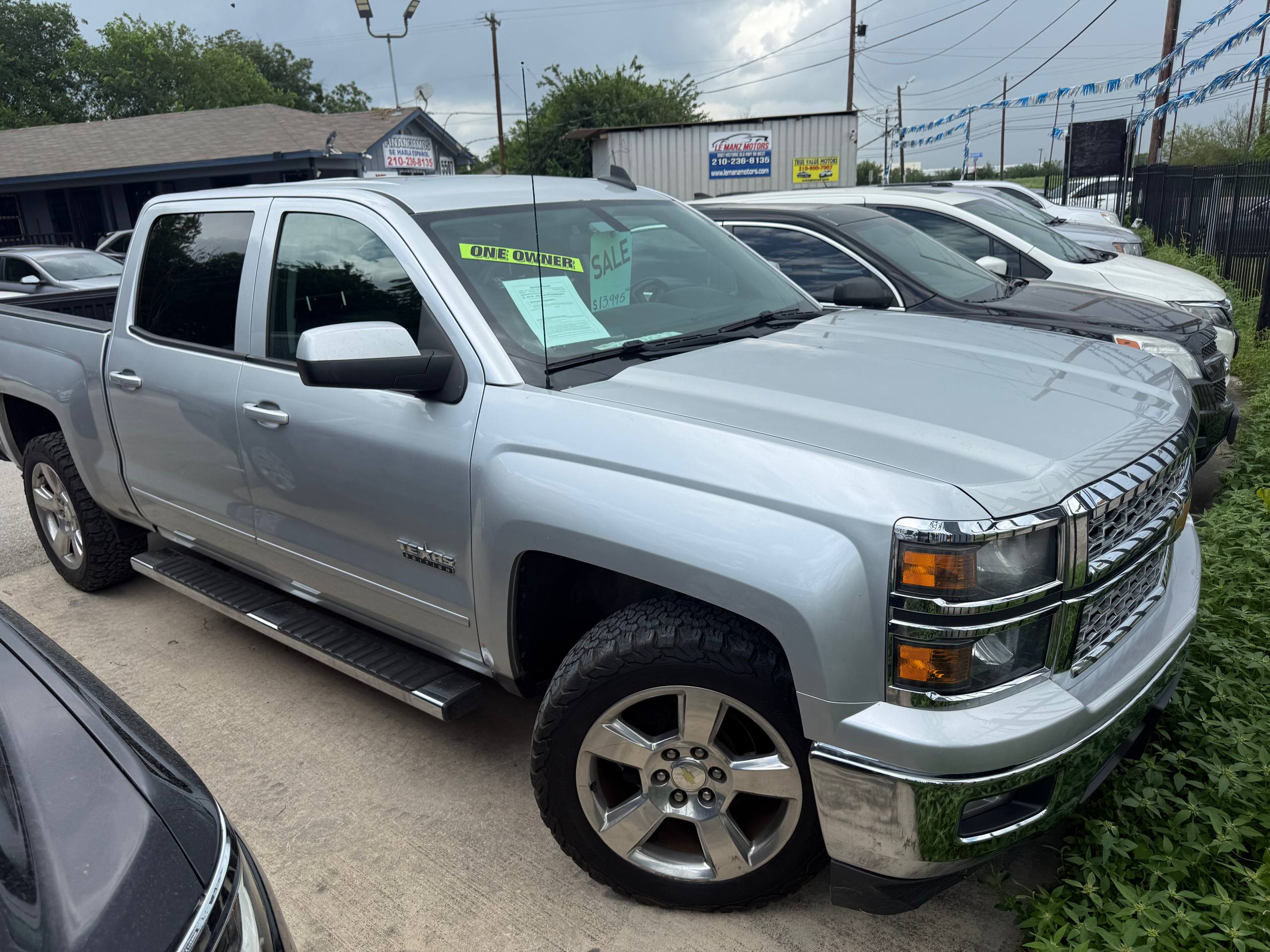 Chevrolet Silverado, Silver, for sale at Aleman Auto Sales