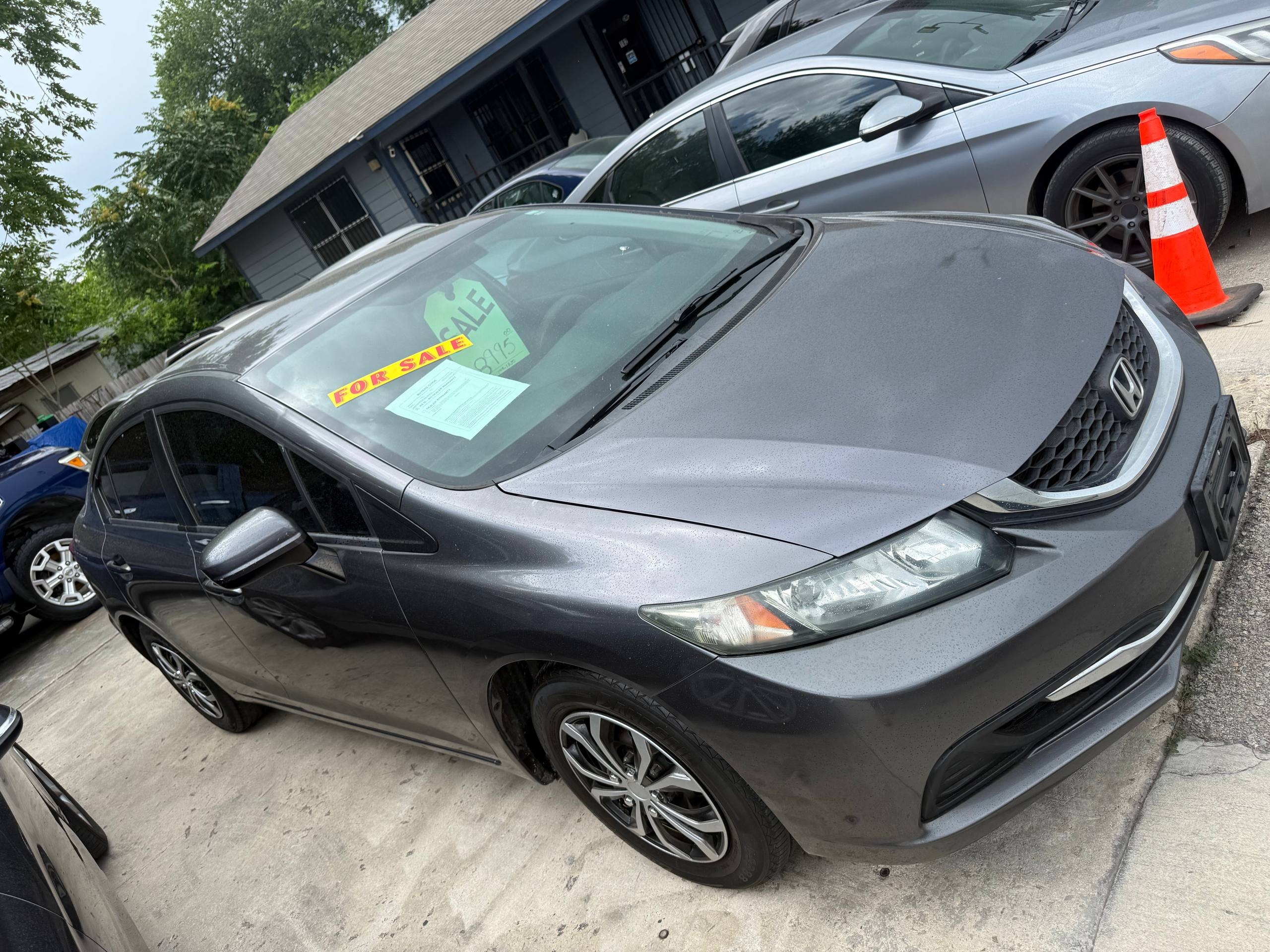 Honda Civic, Gray, for sale at Aleman Auto Sales