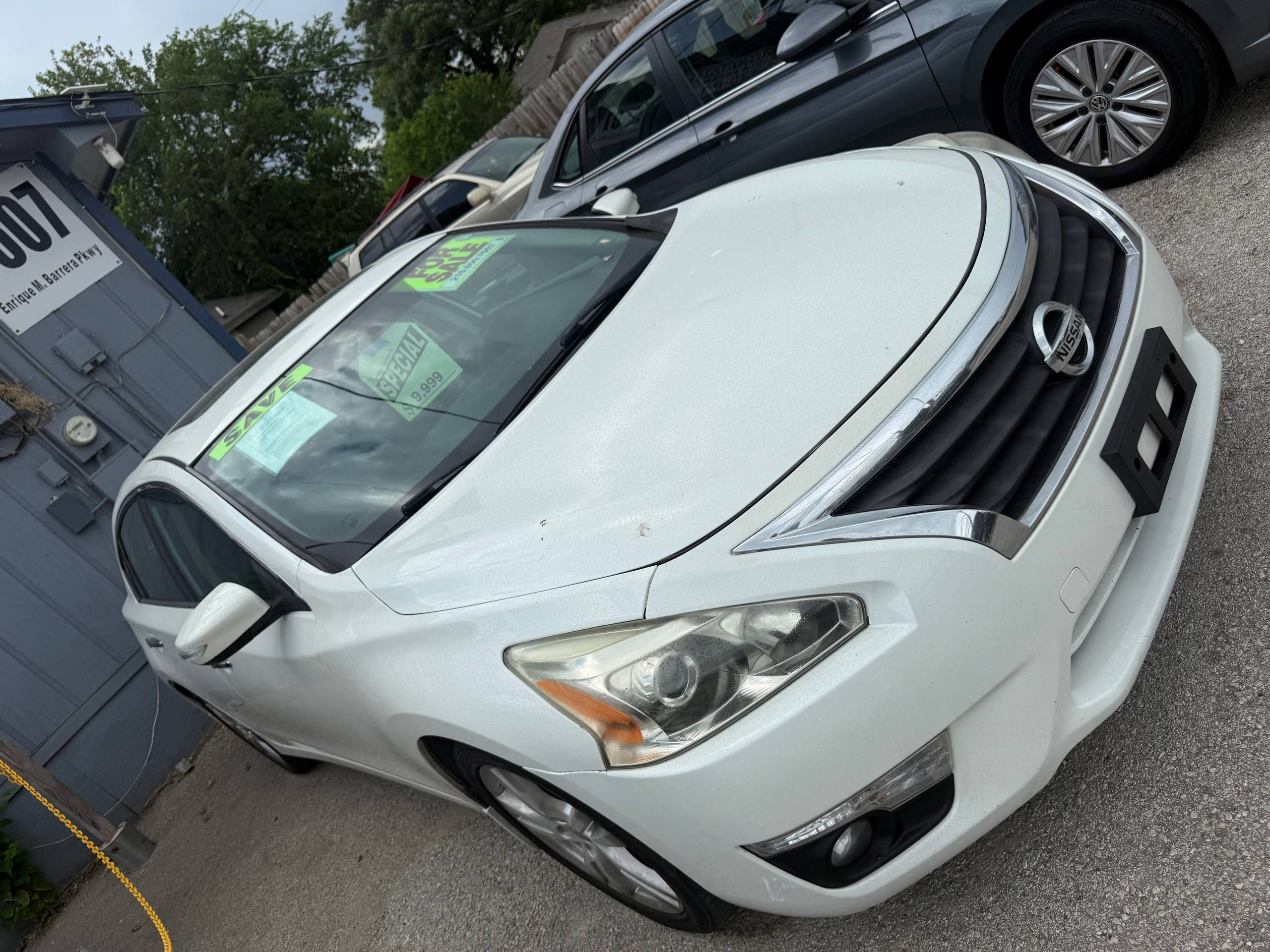 Nissan Altima, White, for sale at Aleman Auto Sales